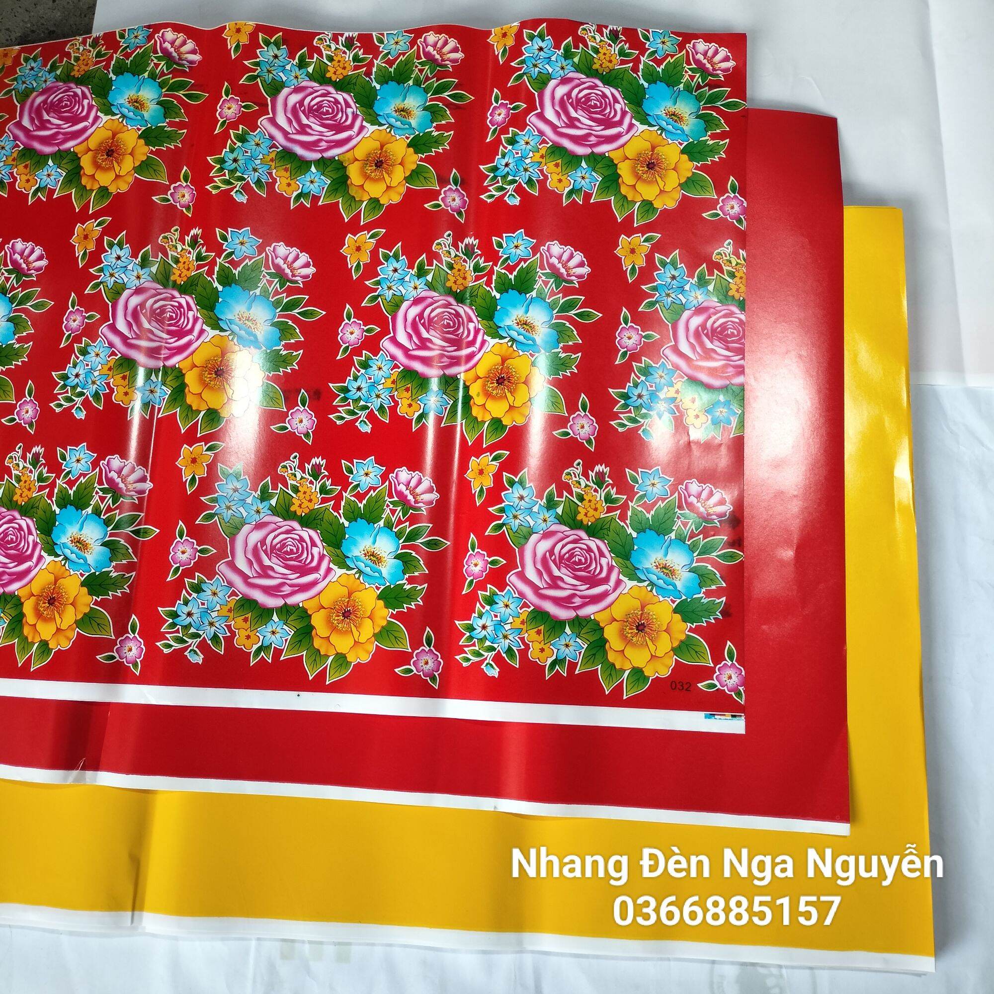 Giá sỉ giấy hồng đơn đỏ, vàng , giấy bông bóng láng trang trí Tết