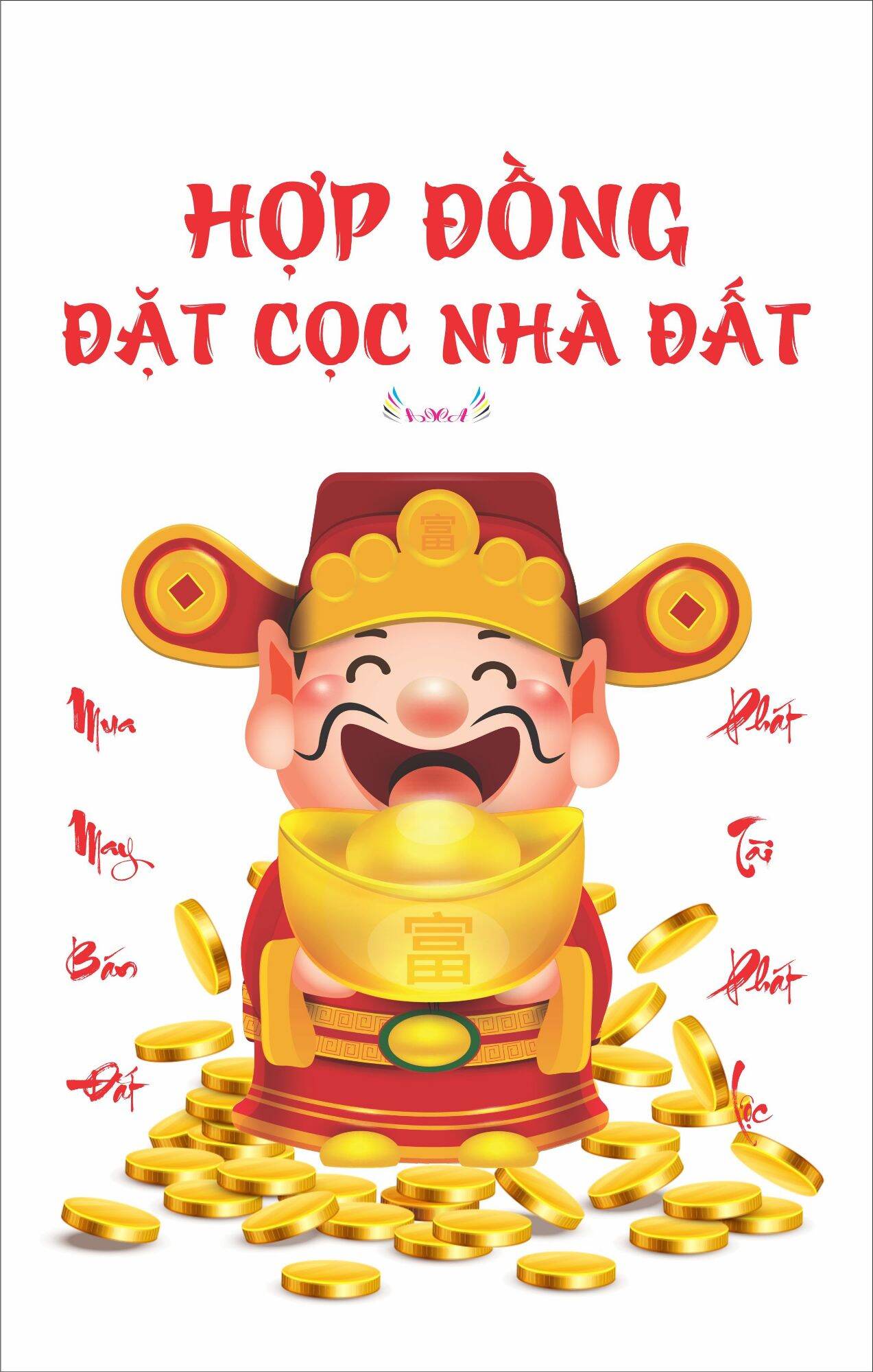 Sổ nhận cọc nhà đất 3 liên