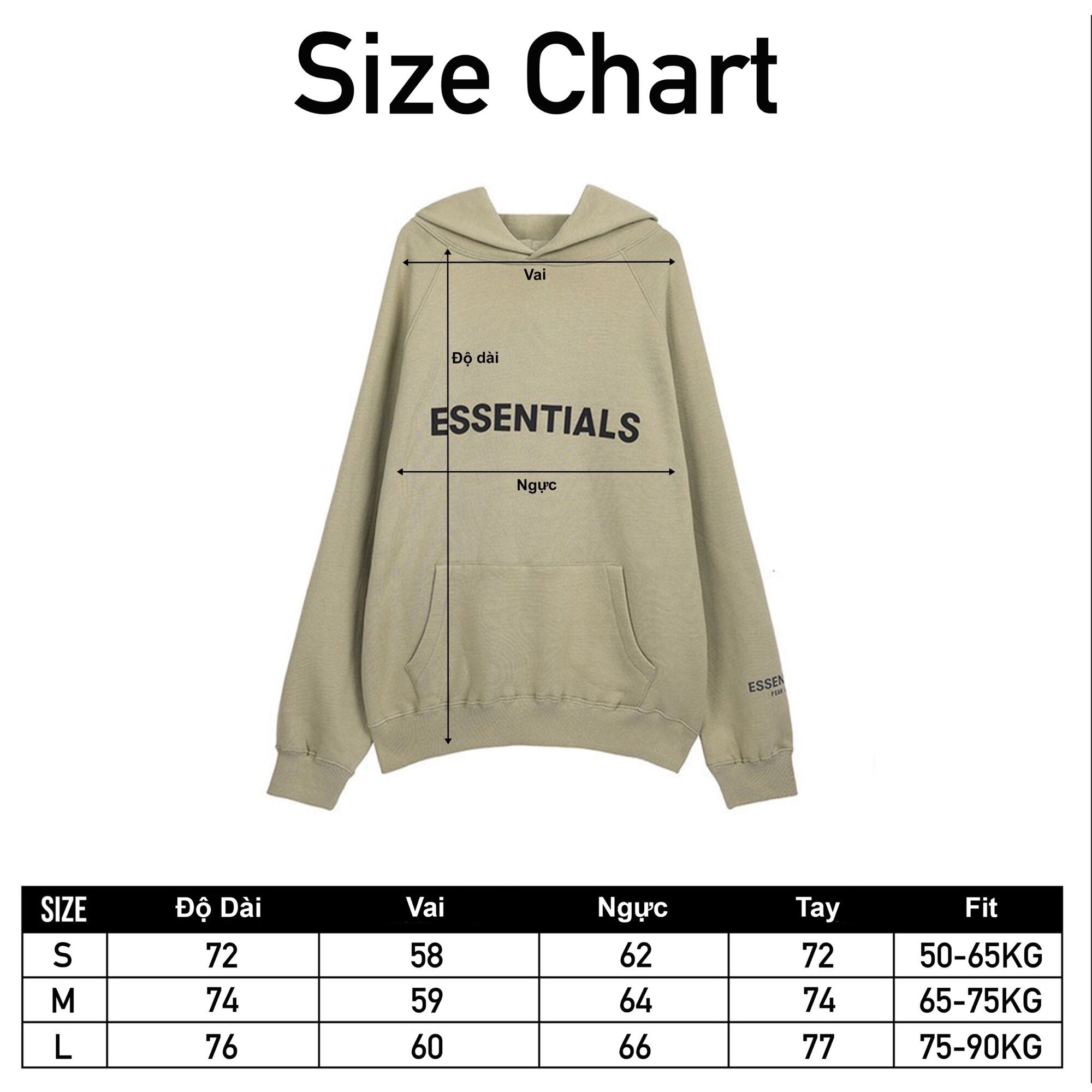 Áo Hoodie Essentials Nam Nữ Unisex