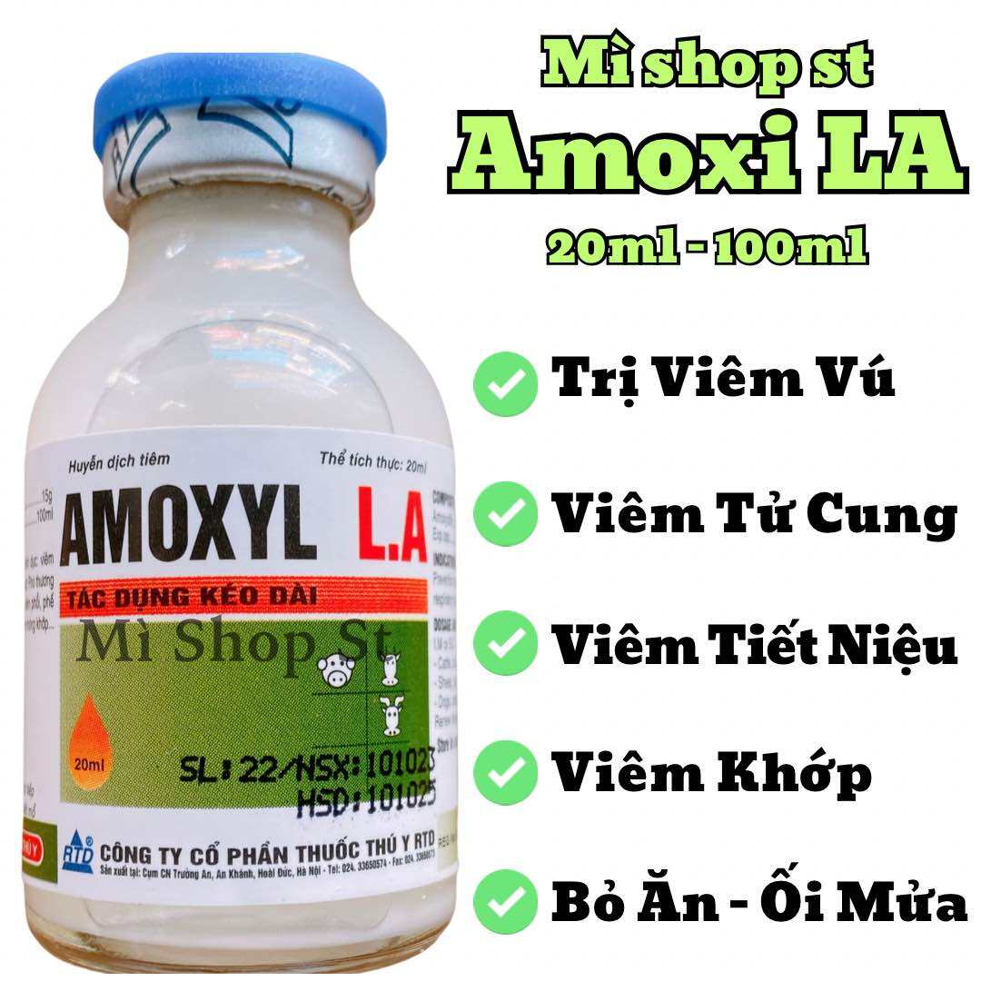 Amox La viêm vú, viêm tử cung trên heo, trâu, bò