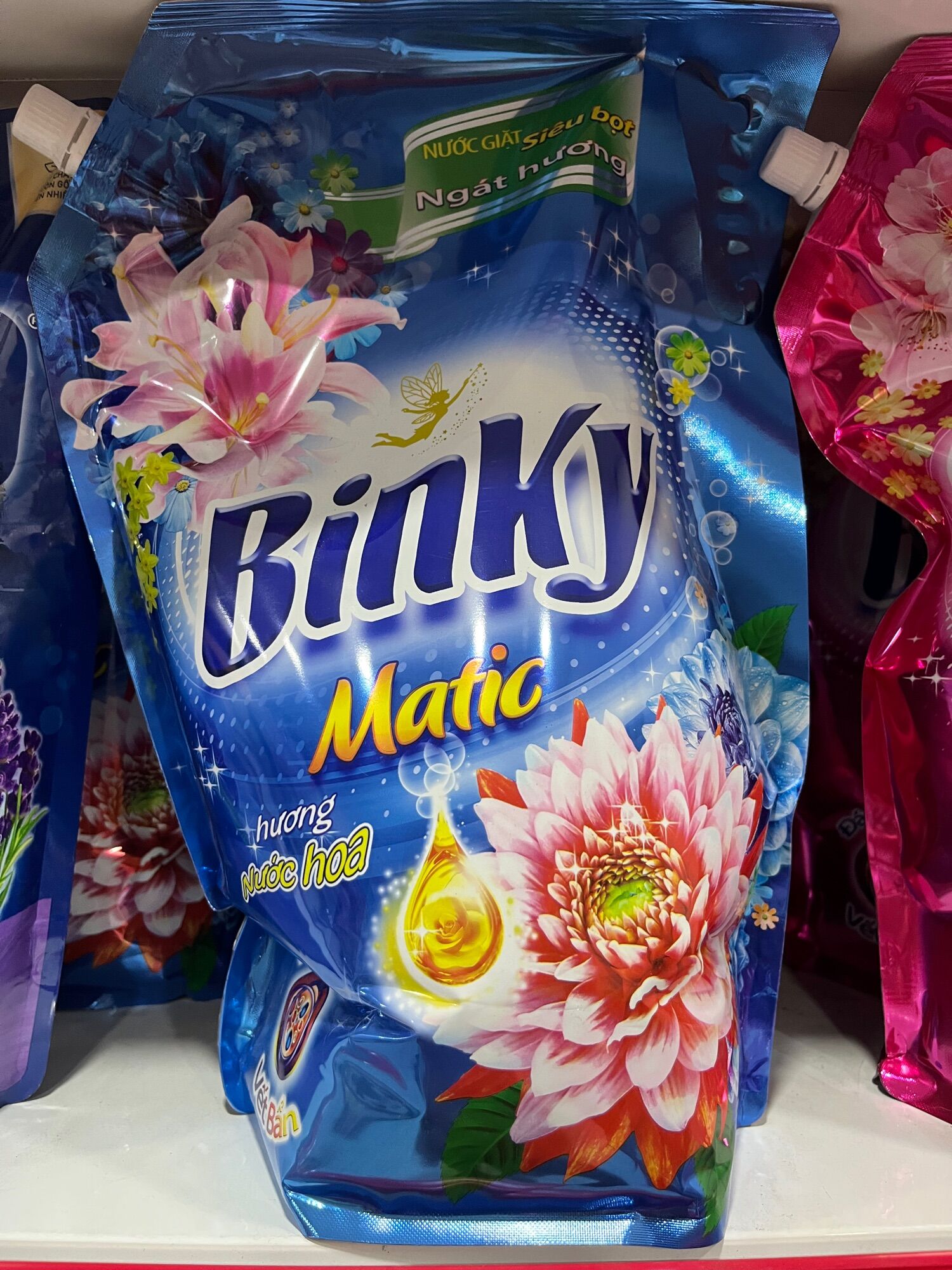 (Túi 3,1kg) Nước giặt Binky hương nước hoa