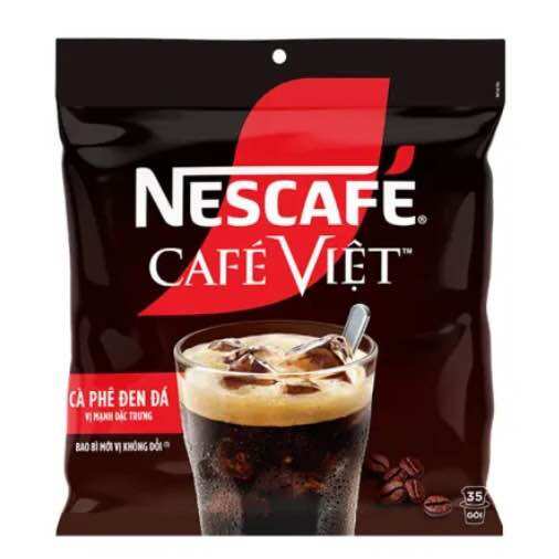 Nescafe Việt Cà phê đen đá bịch 35 gói x 16g (date 2025)