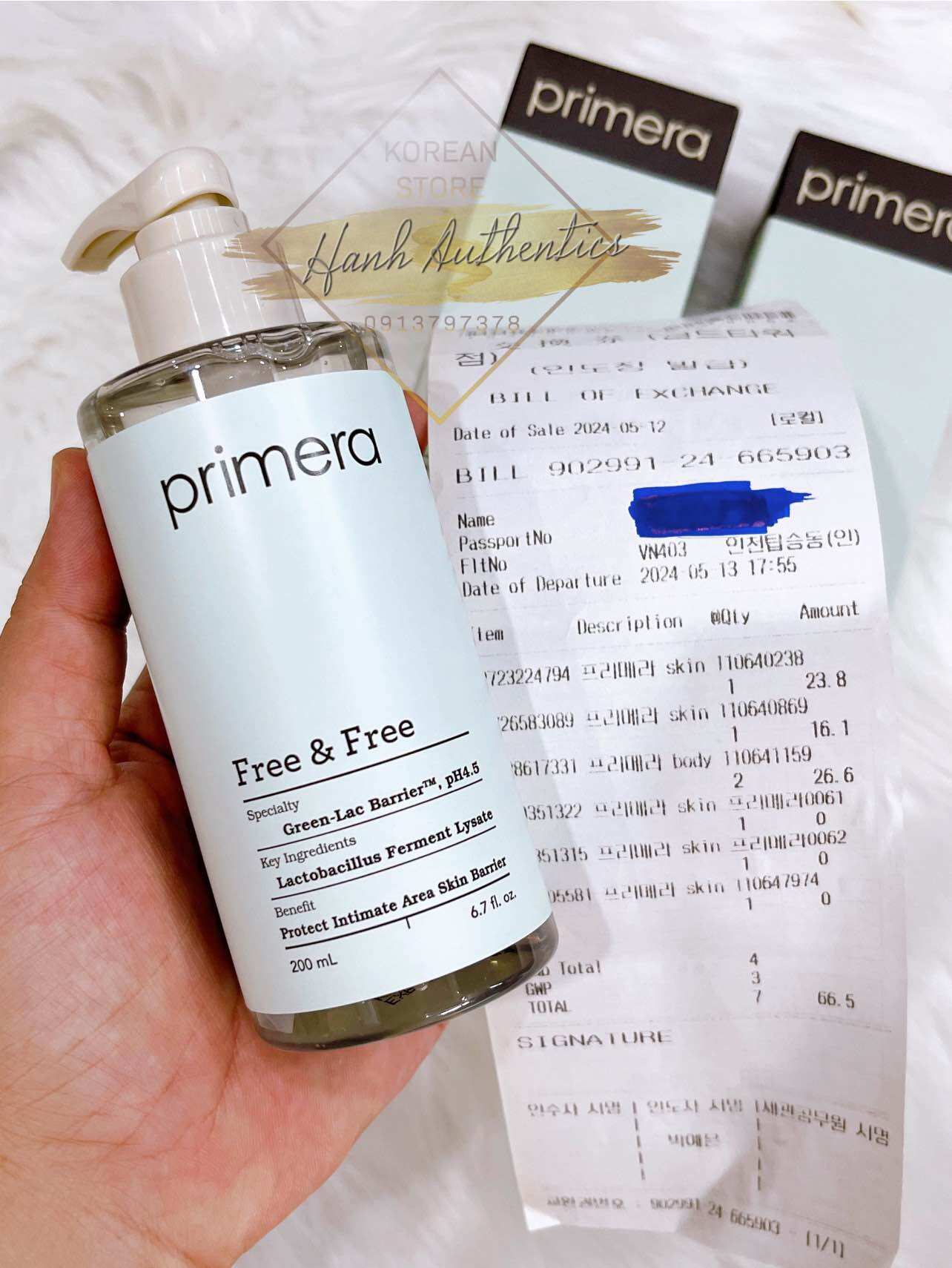 [HCM] NƯỚC RỬA PHỤ KHOA Primera Free & Free 200ml