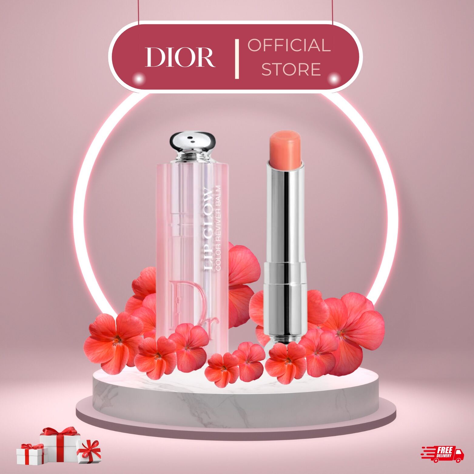 Son Dior Addict Lip Glow Matte Màu 101 Pink Fullbox Damask  Mỹ Phẩm Chính  Hãng