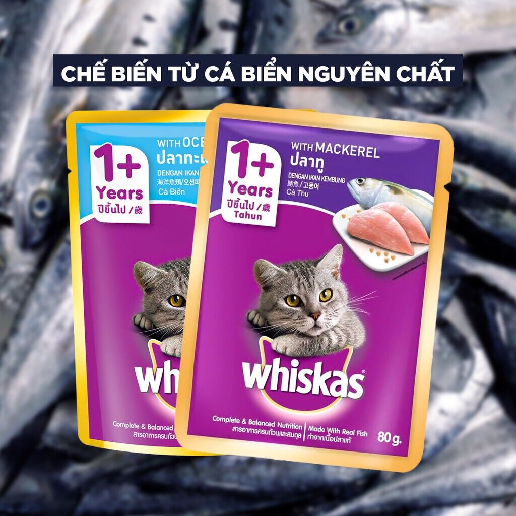 Ba tê thức ăn mèo 80g whiskas