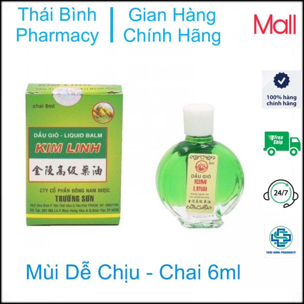 Dầu Gió Kim Linh chai chuẩn 6ml