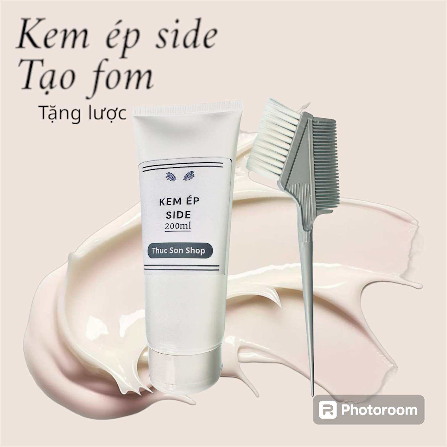KEM ÉP SIDE TÓC NAM  KEM ÉP SIDE  ( Tặng Lược )