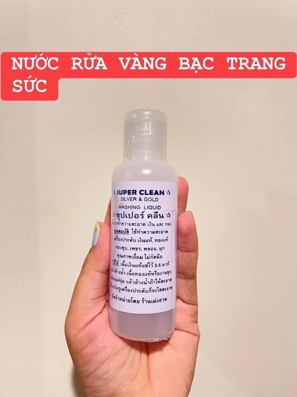 01 Chai Rửa Vàng Bạc Thái Lan 120ml