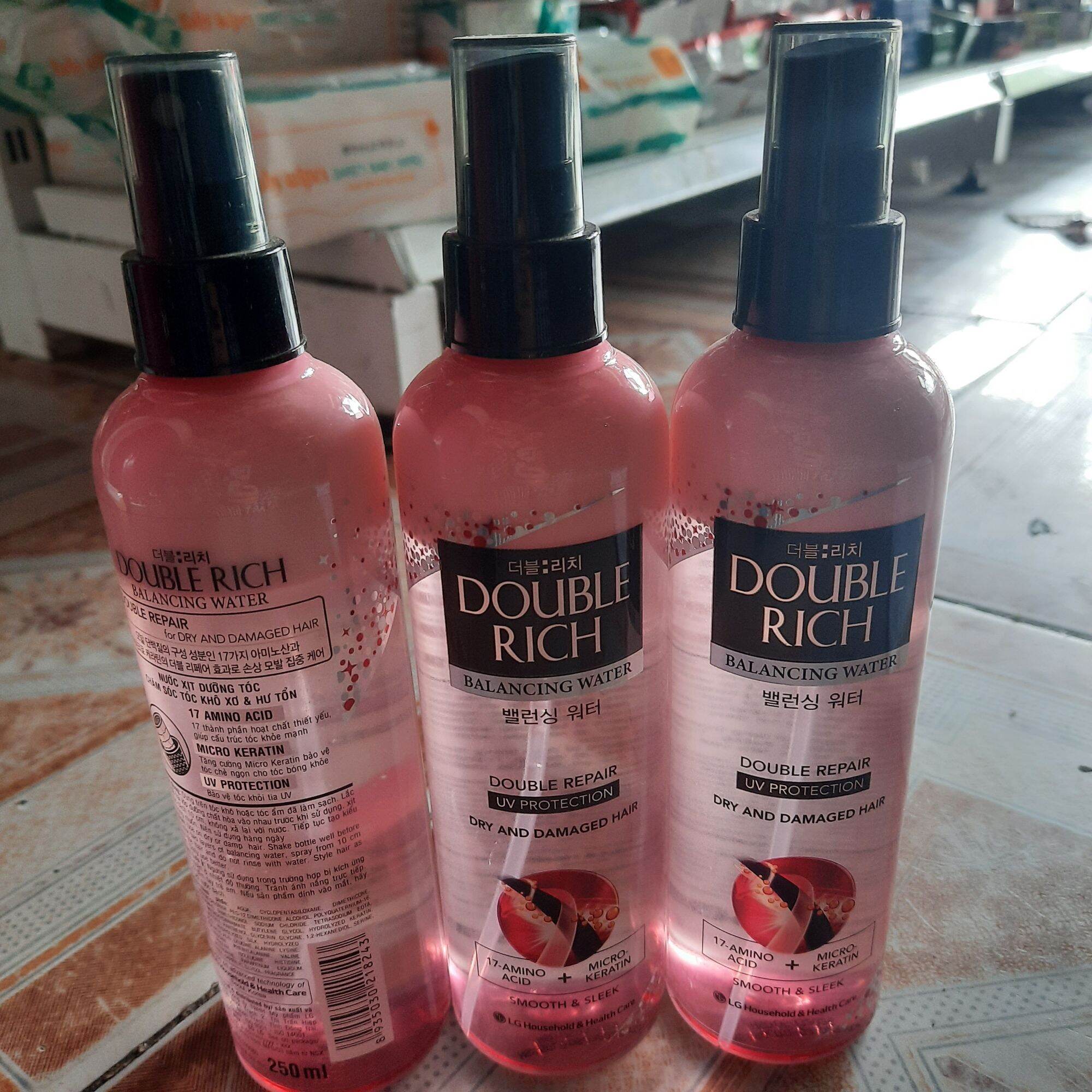 nước dưỡng tóc doublerich dành cho tóc khô xơ 250ml.