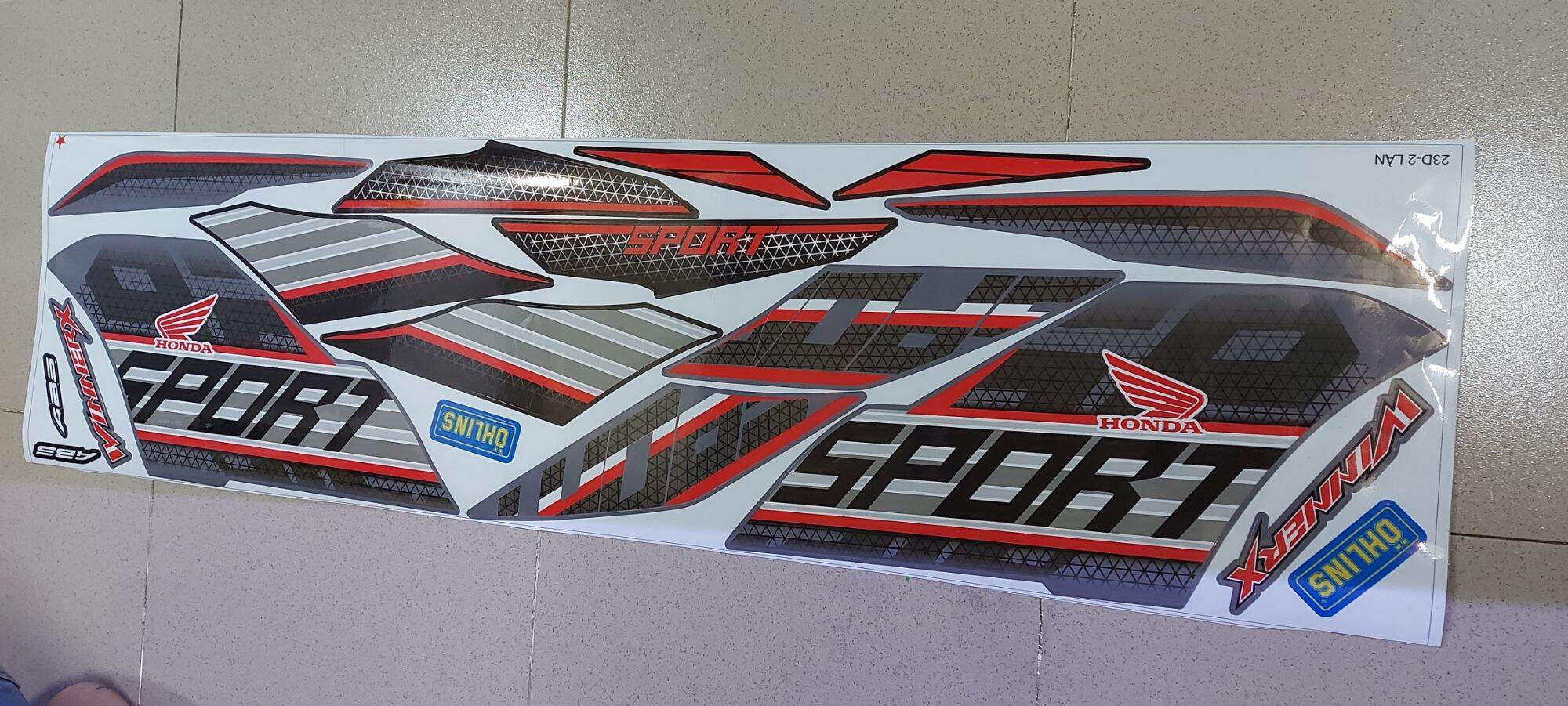 tem rời winner x xám đen sport