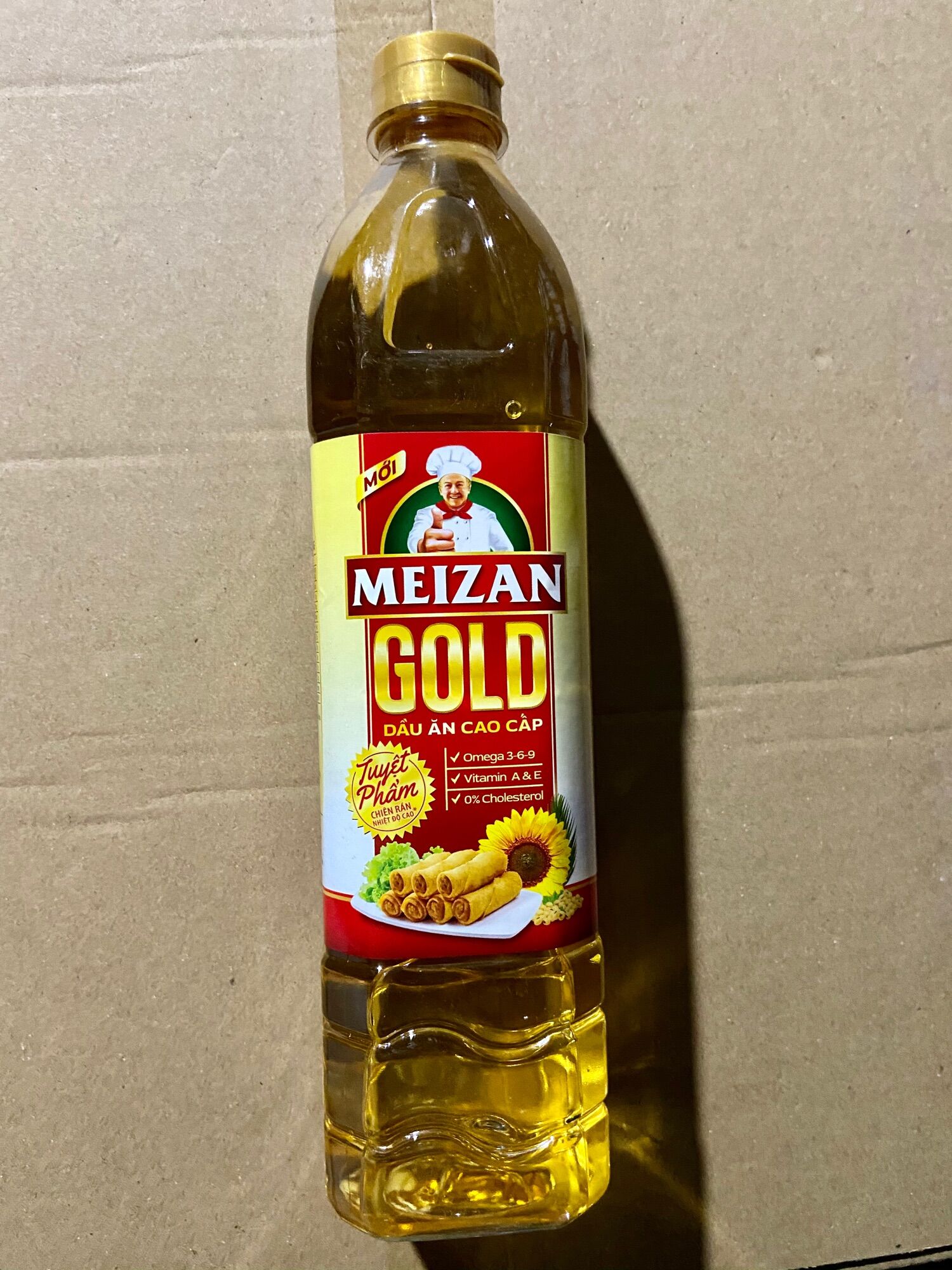 Dầu ăn Meizan Gold chai 1 lít