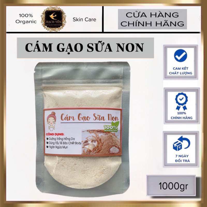 Bột Tinh Cám Gạo túi 1kg - Hàng Chuyên Dùng cho spa