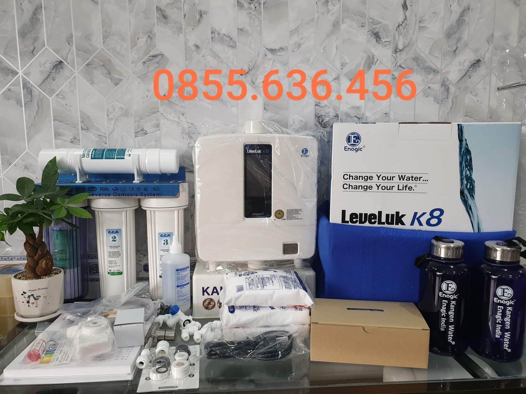 máy lọc nước điện giải Leveluk k8 giá đã bao gồm phụ kiện kèm theo Giá 36,000,000 Đồng*Miễn phí vận chuyển