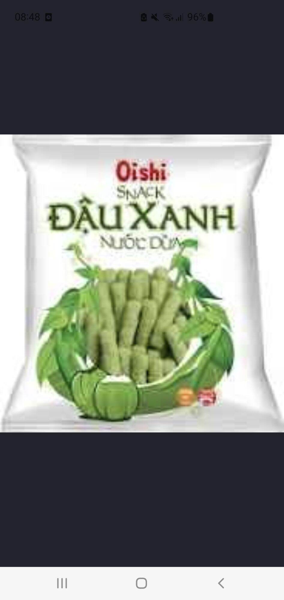 Snack oishi đậu xanh) túi 10 gói x 12gr- đồ ăn vặt giá rẻ
