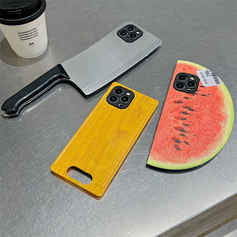 Ốp Lưng Điện Thoại Hình Dao Nấu Ăn Mô Phỏng Cho iPhone 15 pro Max 14 13 XR 12 11 Mẫu Nữ Thời Trang Chống Rơi Thân Thiện Với Môi Trường