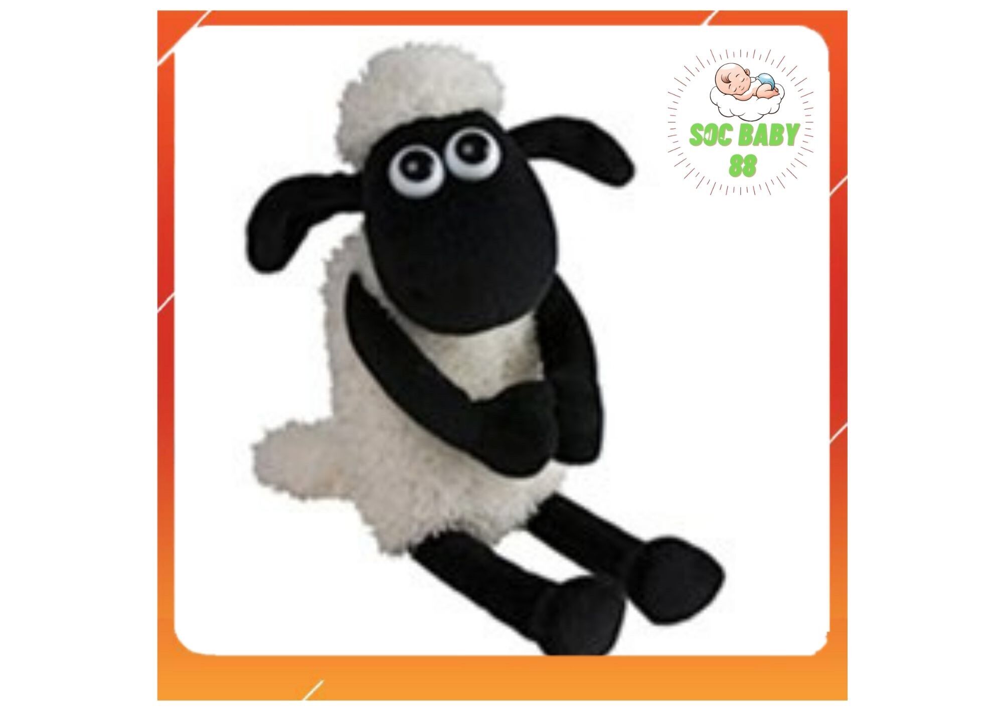 Chú cừu bông shaun the sheep vải nhung cho bé, chú cừu bông soc baby 88 cho bé yêu