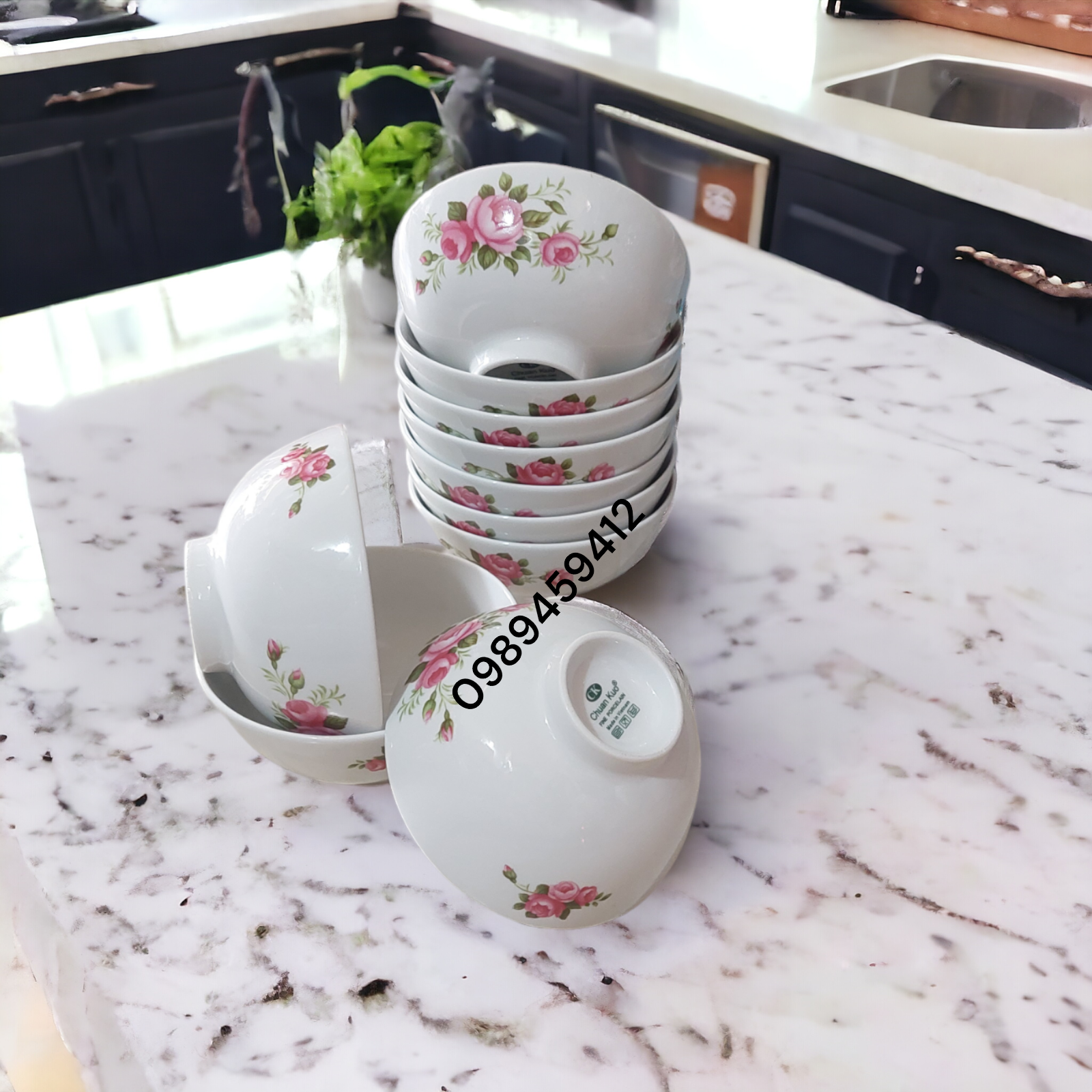 Combo 10 chén cơm CK | Gốm sứ CK