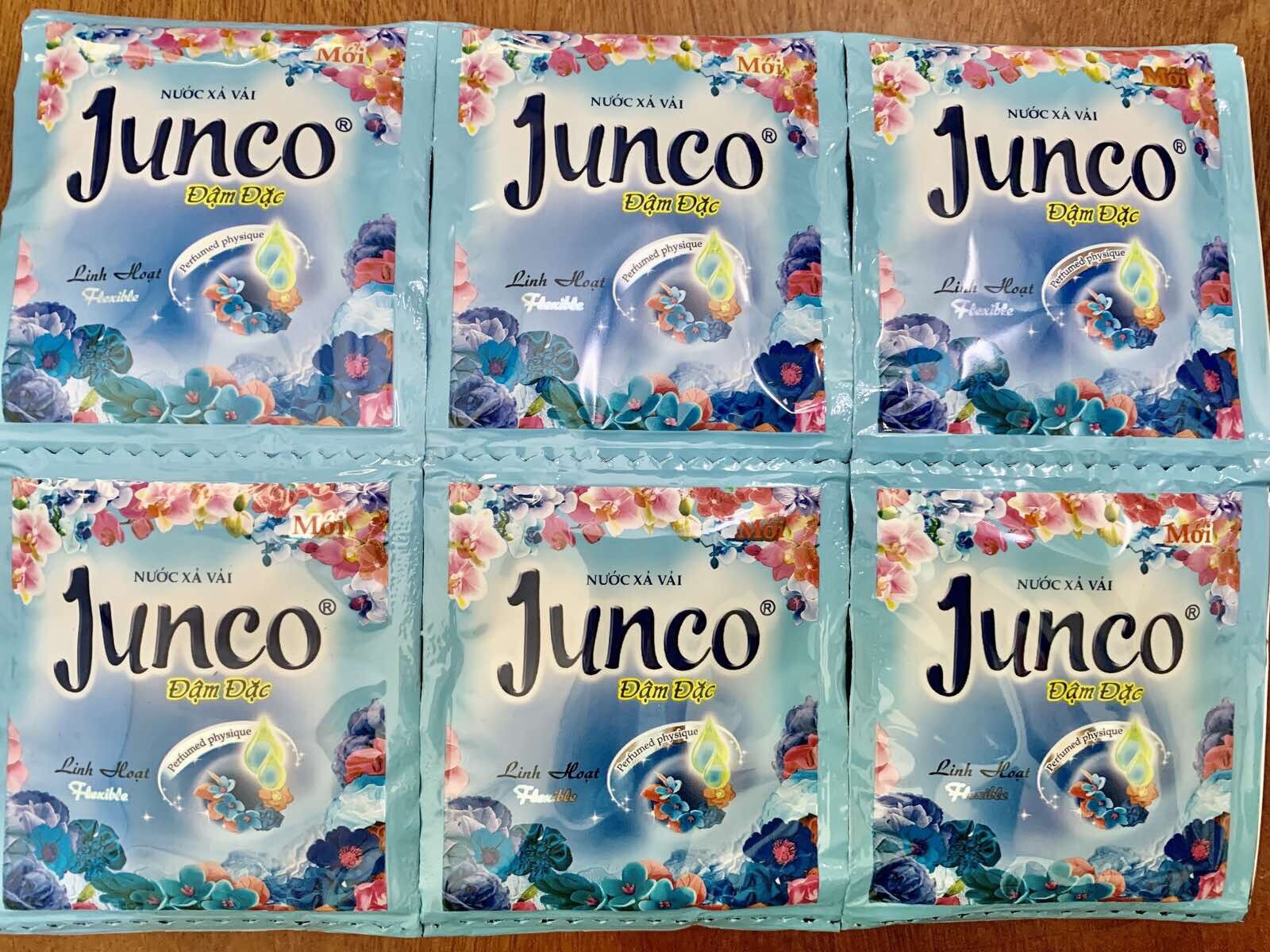 Nước xả vải đậm đặc Junco xanh dương