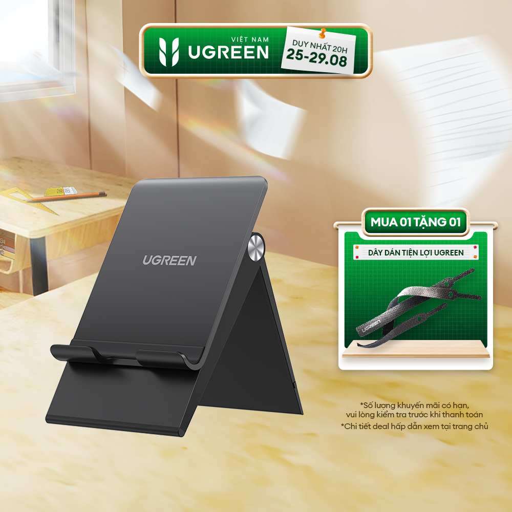 Giá đỡ điện thoại UGREEN LP247 Thiết kế dạng trượt | Có thể điều chỉnh độ cao 80903 80704