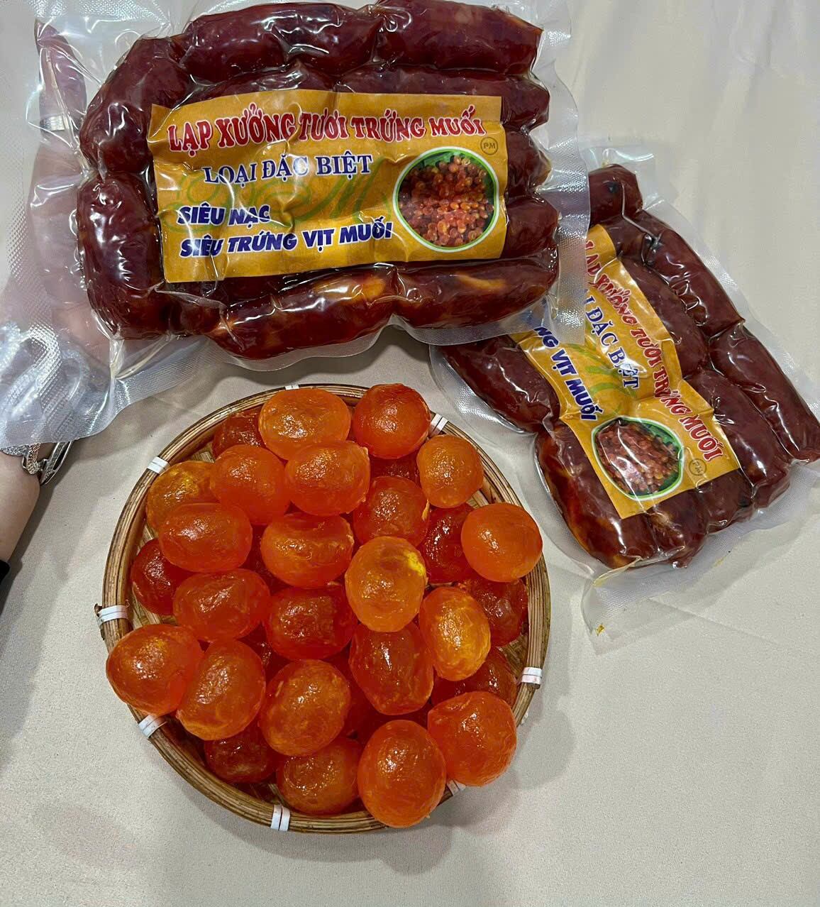 lạp xưởng heo tươi trứng muối đặc biệt (500gr)