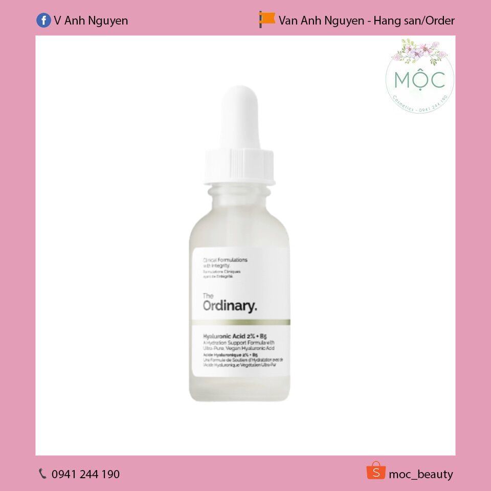 Serum cấp ẩm The Ordinary Hyaluronic Acid 2% + B5