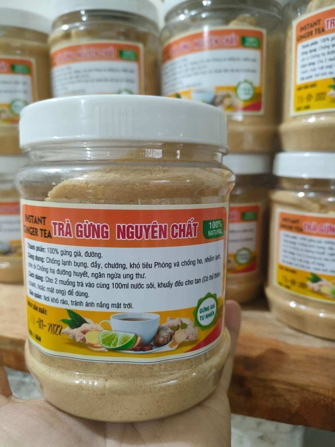 Trà gừng hòa tan Daklak 500g