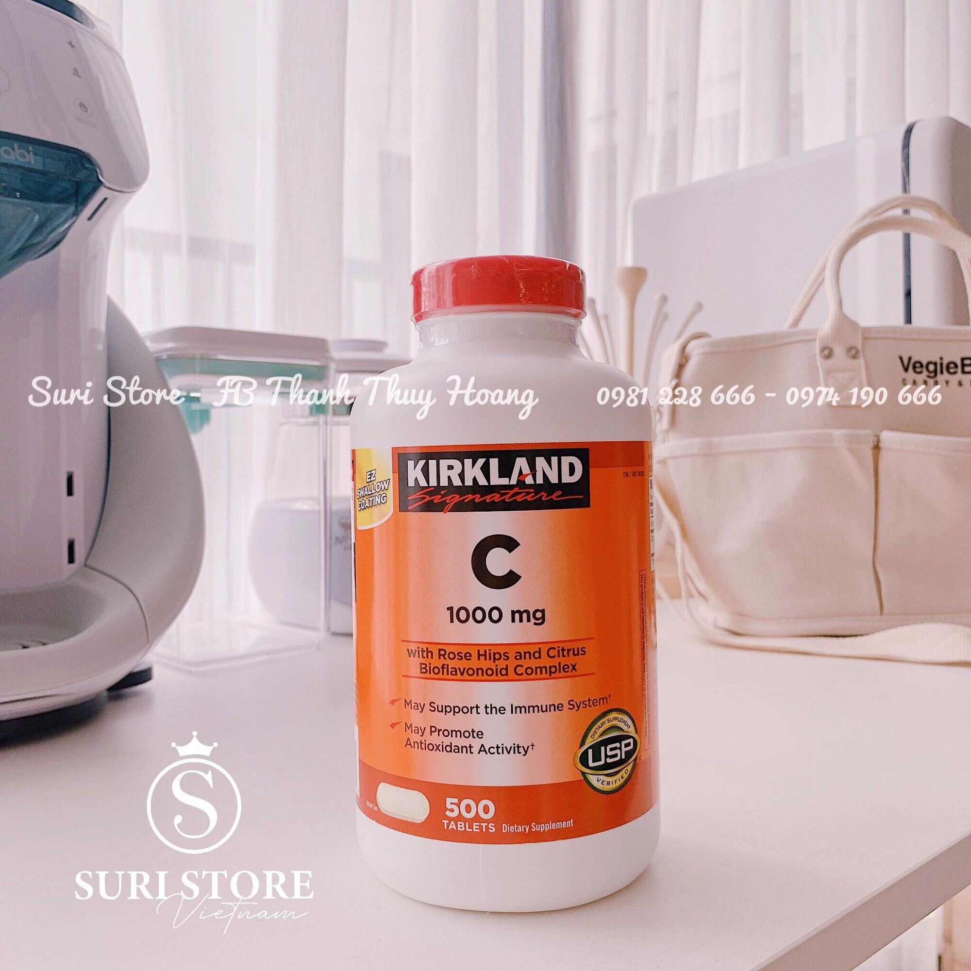 Bổ sung vitamin c 1000mg kirkland - 500v