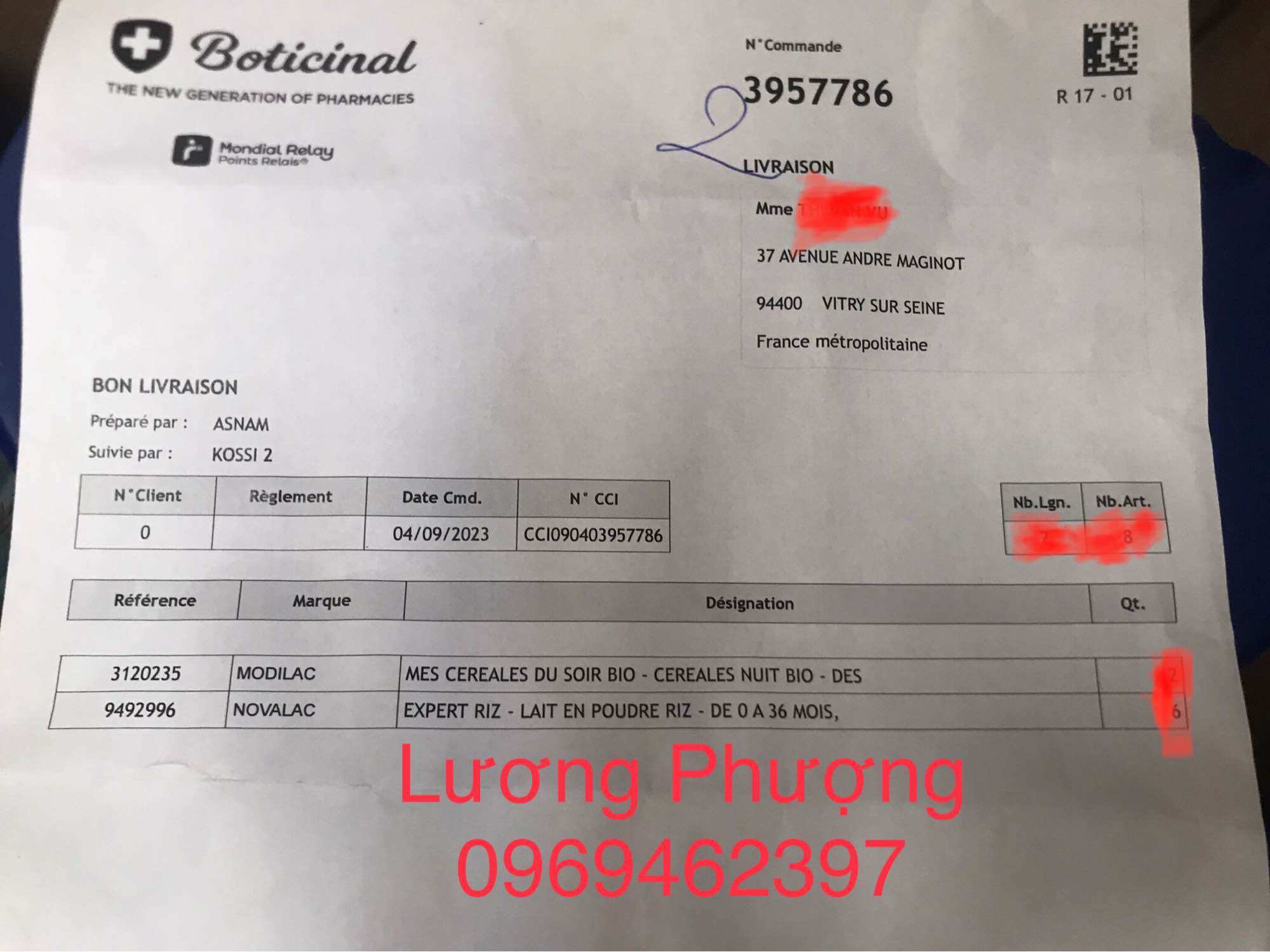 (Hàng ✈️✈️✈️, đủ bill, date T9/2025) Sữa Novalac Riz 800g, Pháp