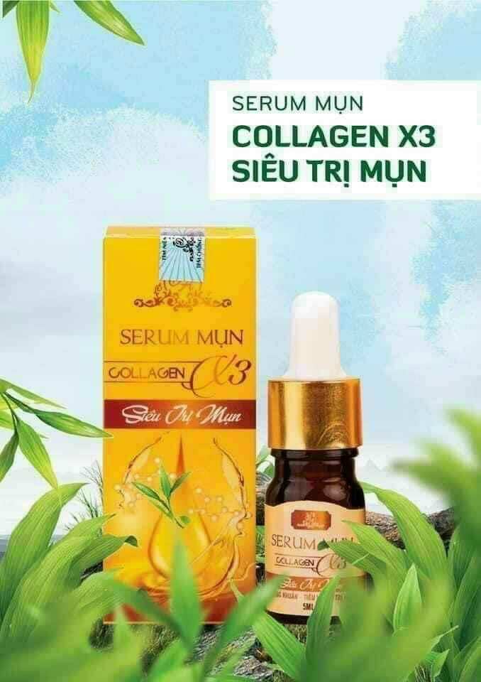 Serum mụn collagen x3 đông anh chính hãng