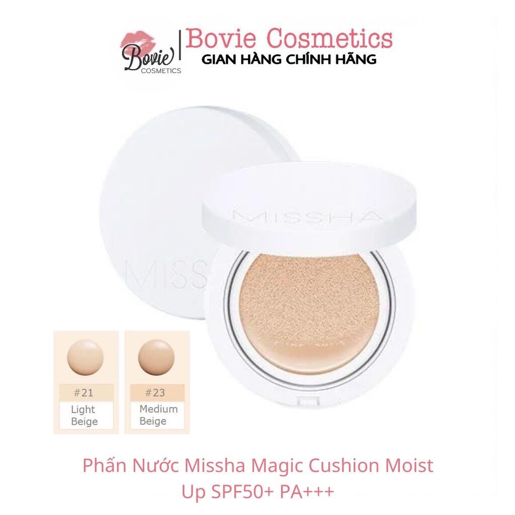 Phấn nước missha magic cushion moist up spf50+ pa+++