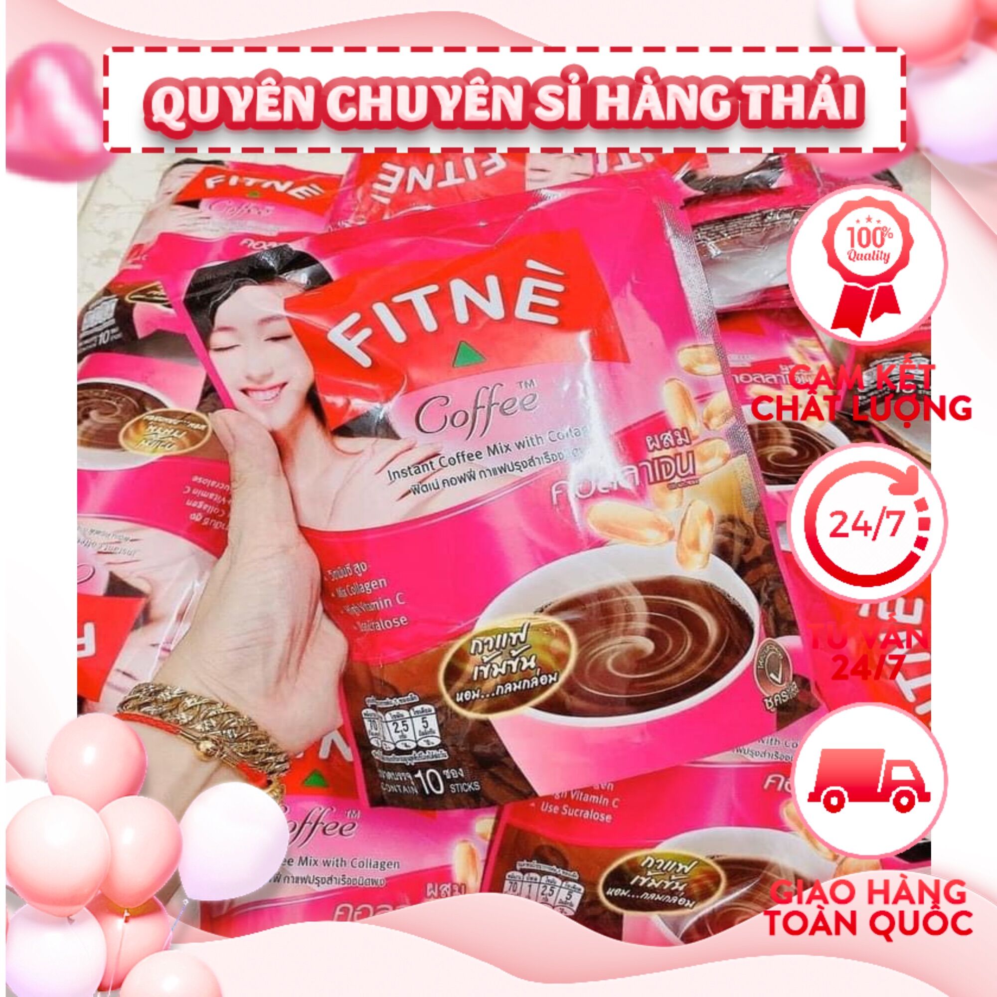 Cafe giảm mỡ đẹp da fitne thái lan