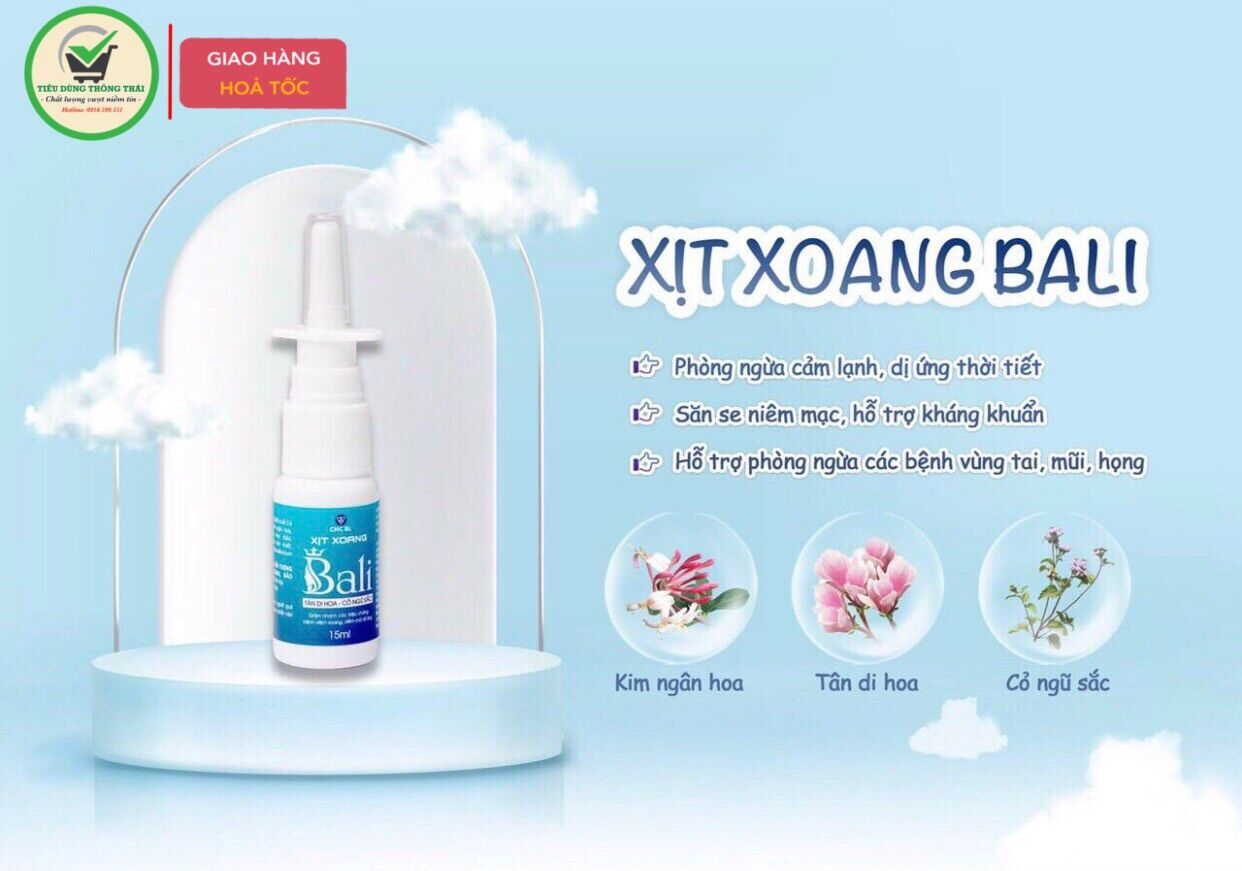 Xịt xoang bali 15ml