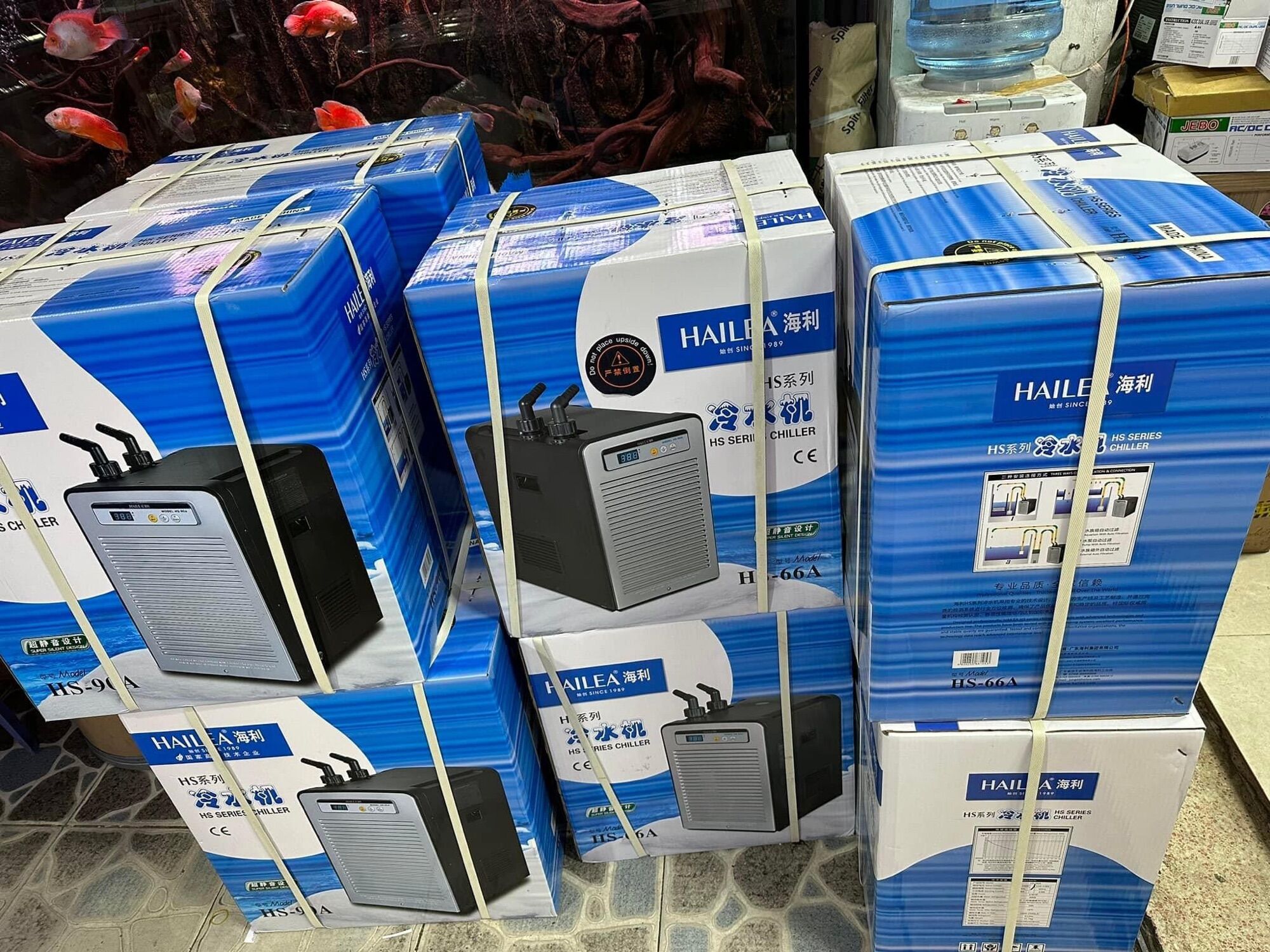Máy làm lạnh nước chiller hailea hs-66a, hs-90a cho hồ cá thuỷ sinh