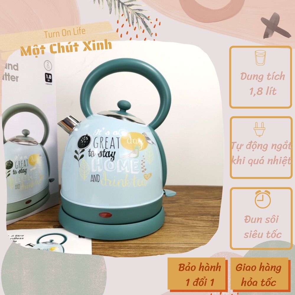 Ấm siêu tốc wilko 1.8l dễ thương có sẵn -