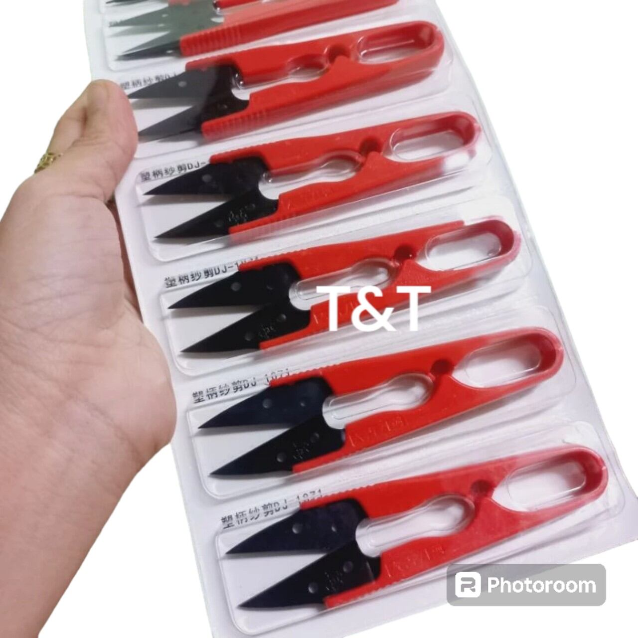 Kéo bấm cắt chỉ cán đỏ
