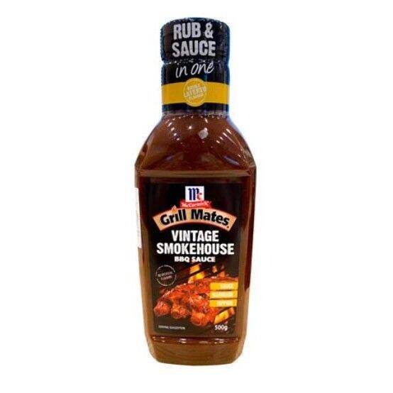 Nước Sốt Ướp Thịt Nướng BBQ McCormick vị Vintage Smoke, Brown Sugar, Chilli Pepper 500g