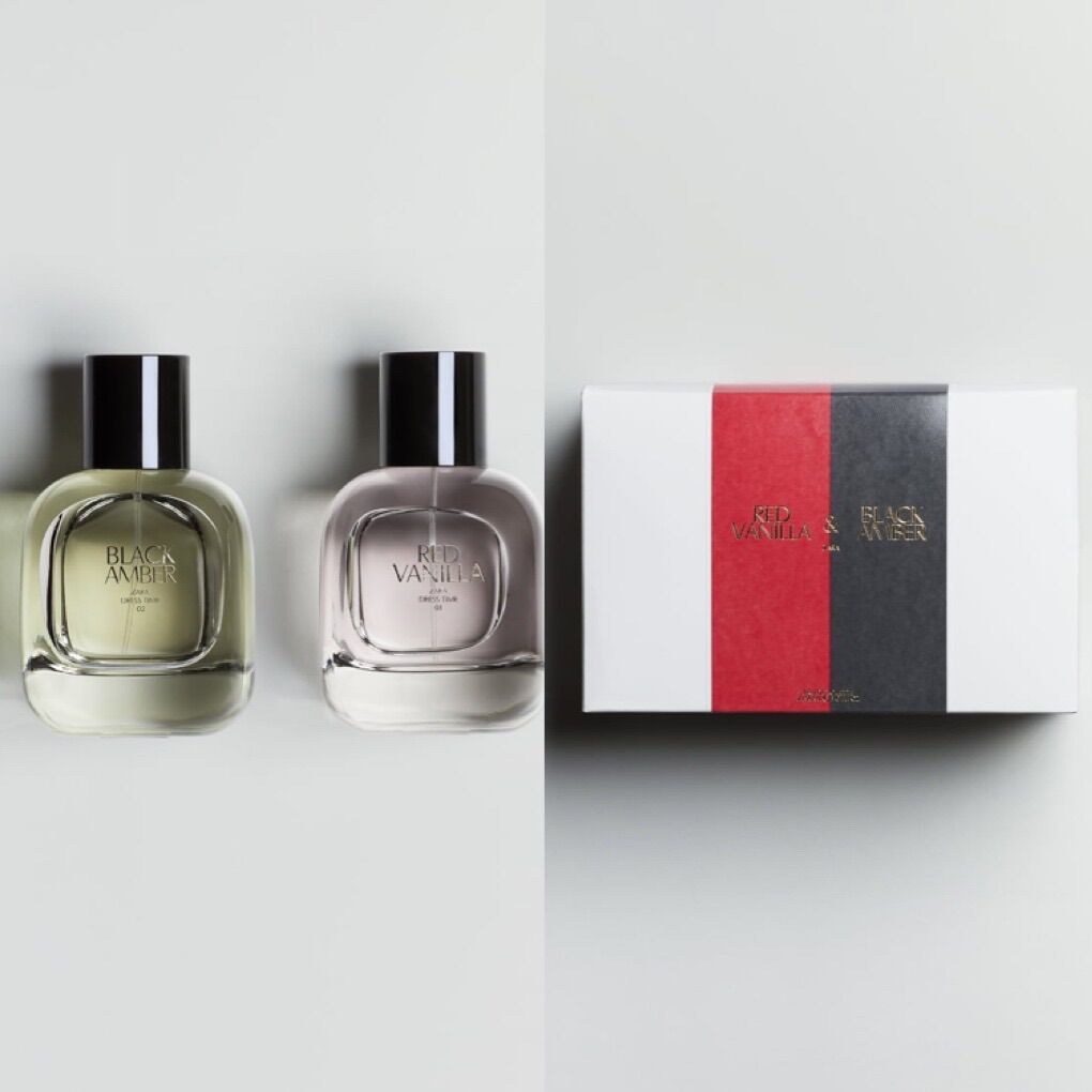 [HCSet Nước Hoa Nữ ZARA RED VANILLA + BLACK AMBER 90mlx2