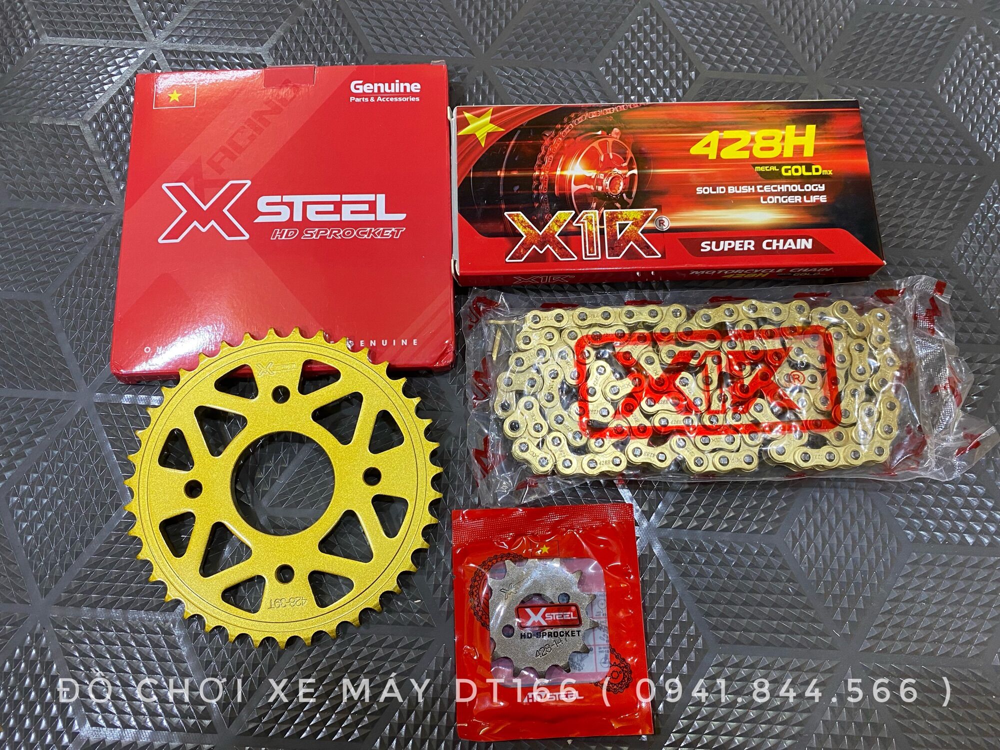 Bộ nhông sên dĩa x1r satria / raider