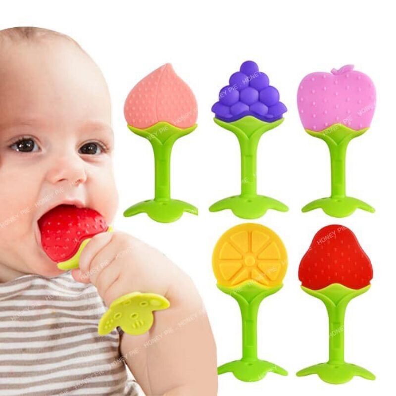 Gặm nướu hoa quả cho bé, gặm nướu cho bé sơ sinh