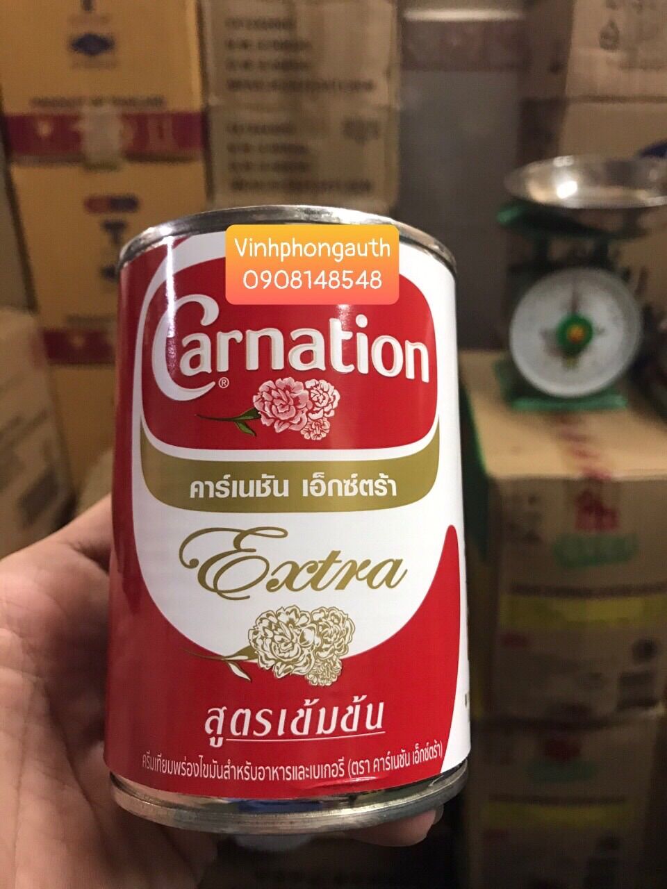 SỮA CARNATION - SỮA TAM HOA - SỮA HOA HỒNG Thái Lan Loại 385gr/ lon - Nguyên liệu pha chế làm trà