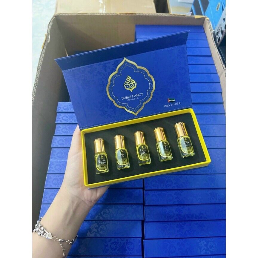 Set 5 Chai Tinh Dầu Nước Hoa Dubai