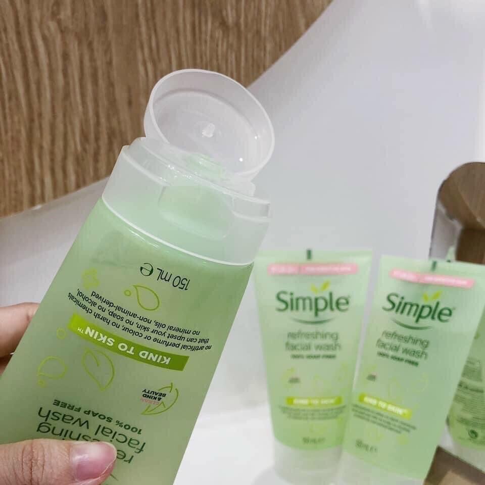 Sữa rửa mặt simple 150ml dịu nhẹ