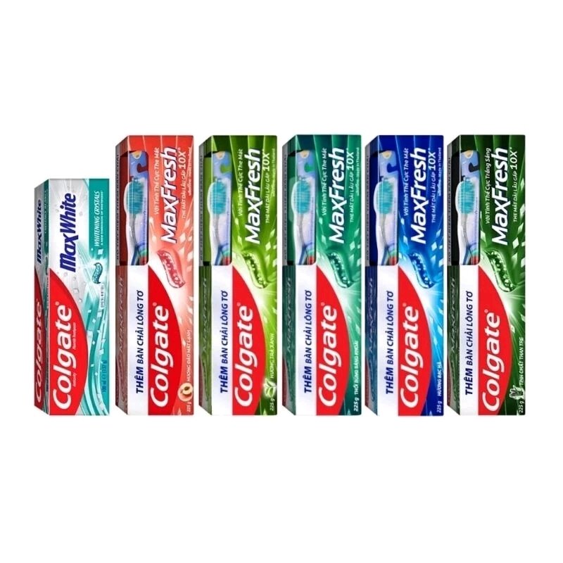 Kem đánh răng Colgate Max Fresh 230g tặng thêm bàn chải lông tơ