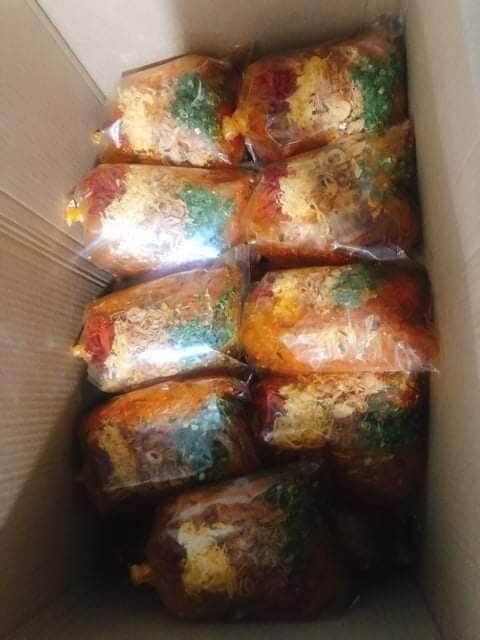2 bịch bánh tráng trộn