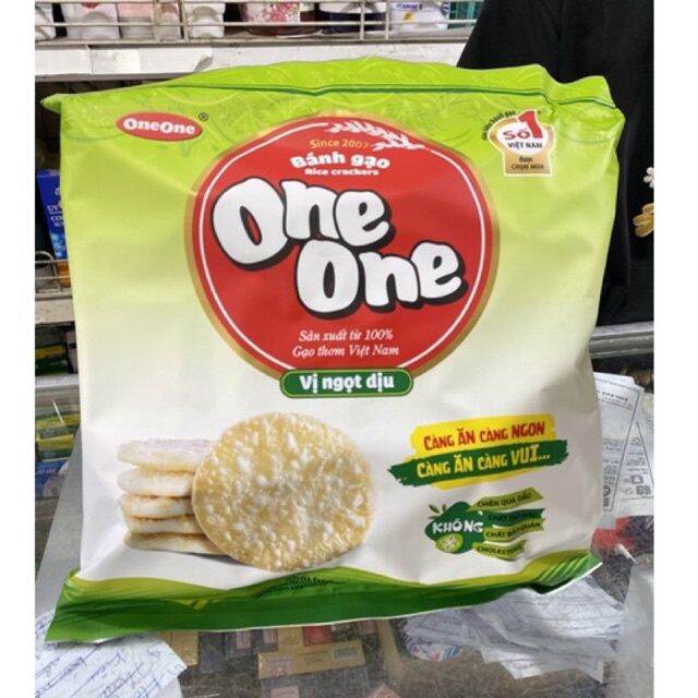 COMBO 3GÓI BÁNH GẠO ONE ONE VỊ NGỌT THANH LOẠI 230G