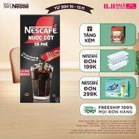 [ƯU ĐÃI THÁNG 11] NESCAFÉ Nước Cốt Cà Phê vị Café Đen Đá (Hộp 5 Gói)- FUJJI