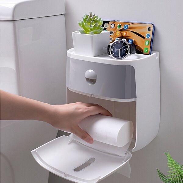 Hộp đựng giấy kết hộp đựng đồ nhà tắm Ecoco