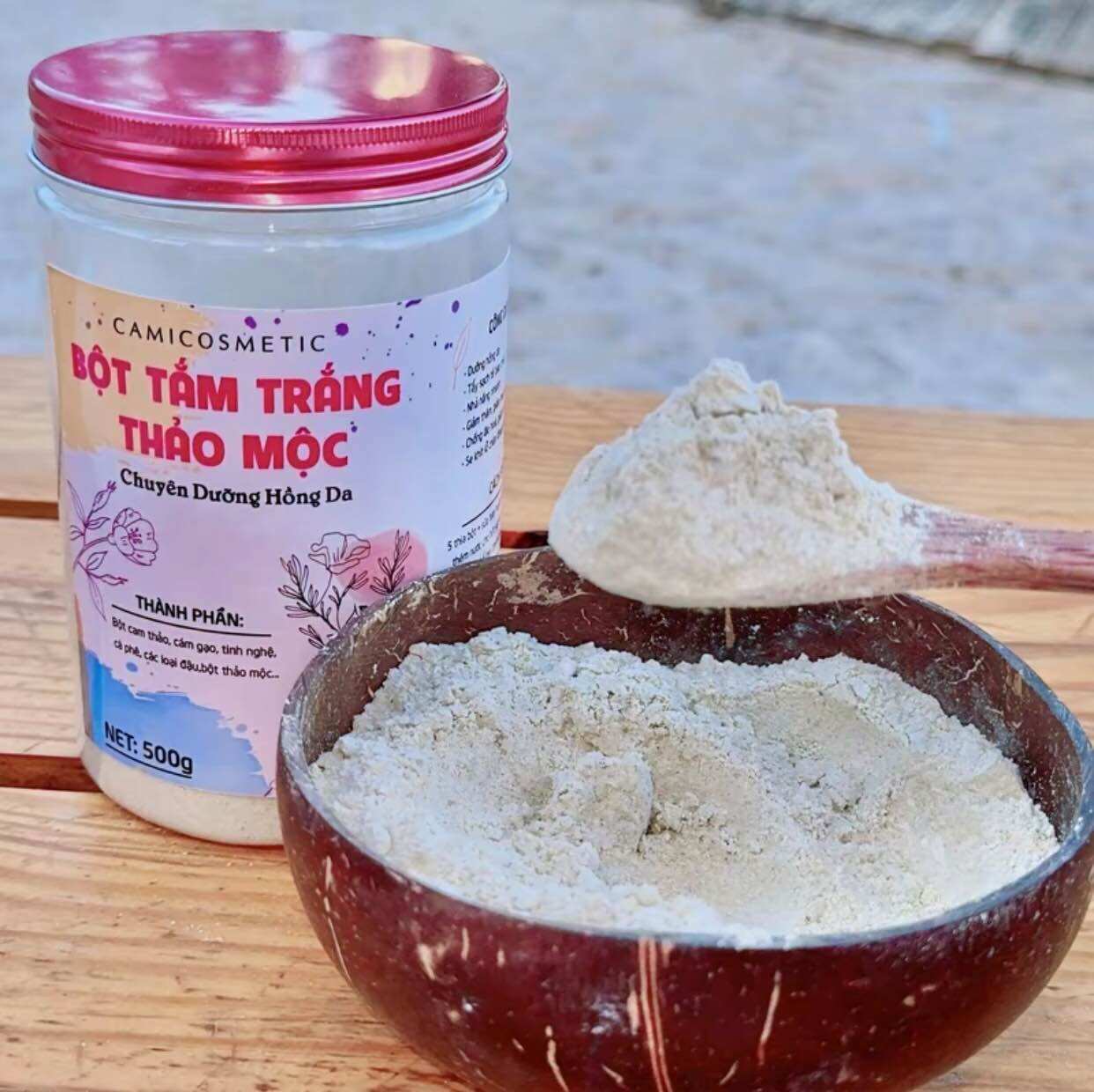 BỘT TẮM TRẮNG THẢO MỘC CAMI COSMETIC