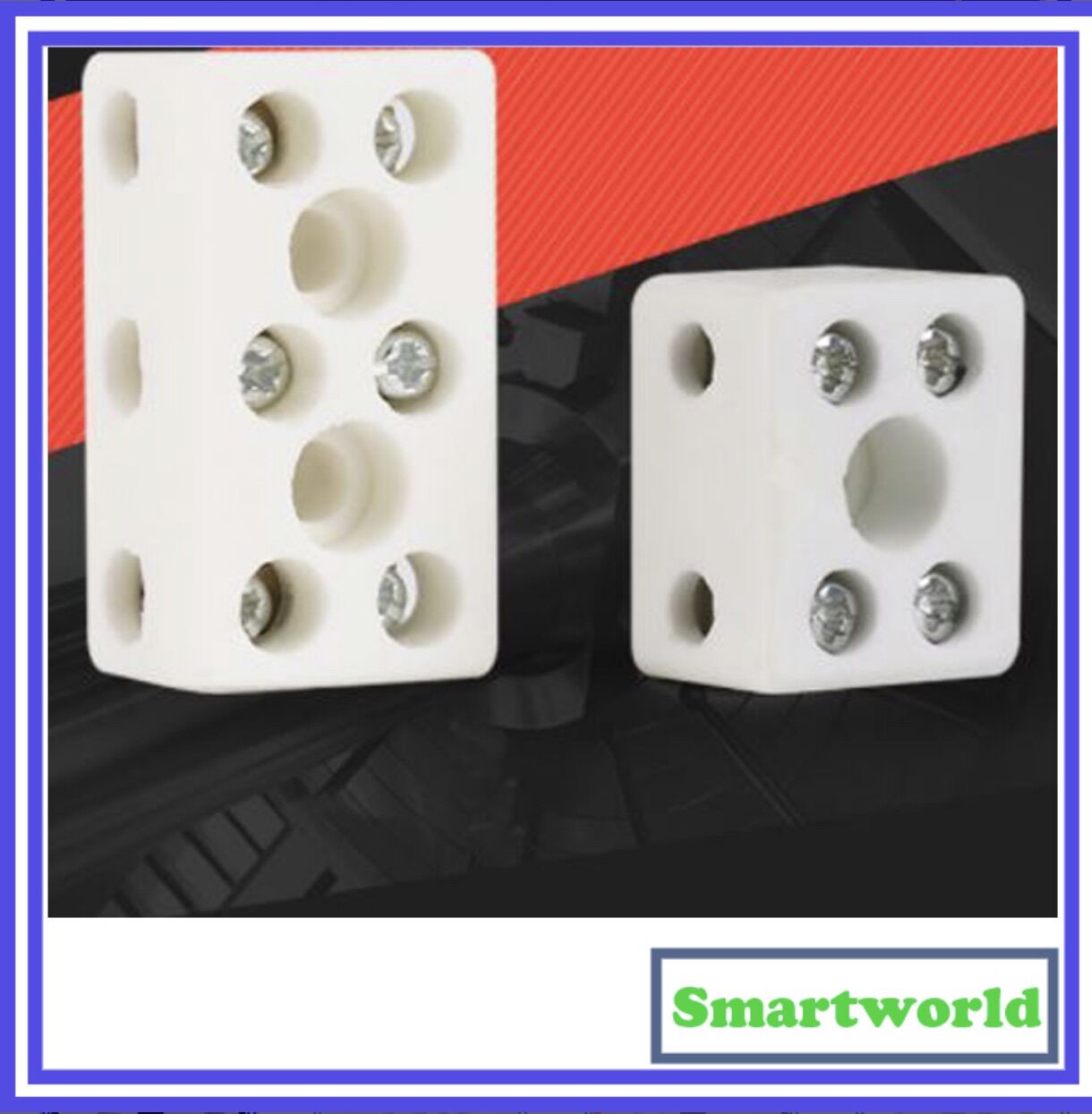 Cầu đấu dây điện khung sứ chịu nhiệt, lõi đồng dầy, dòng tải lớn 10A,20A,30A