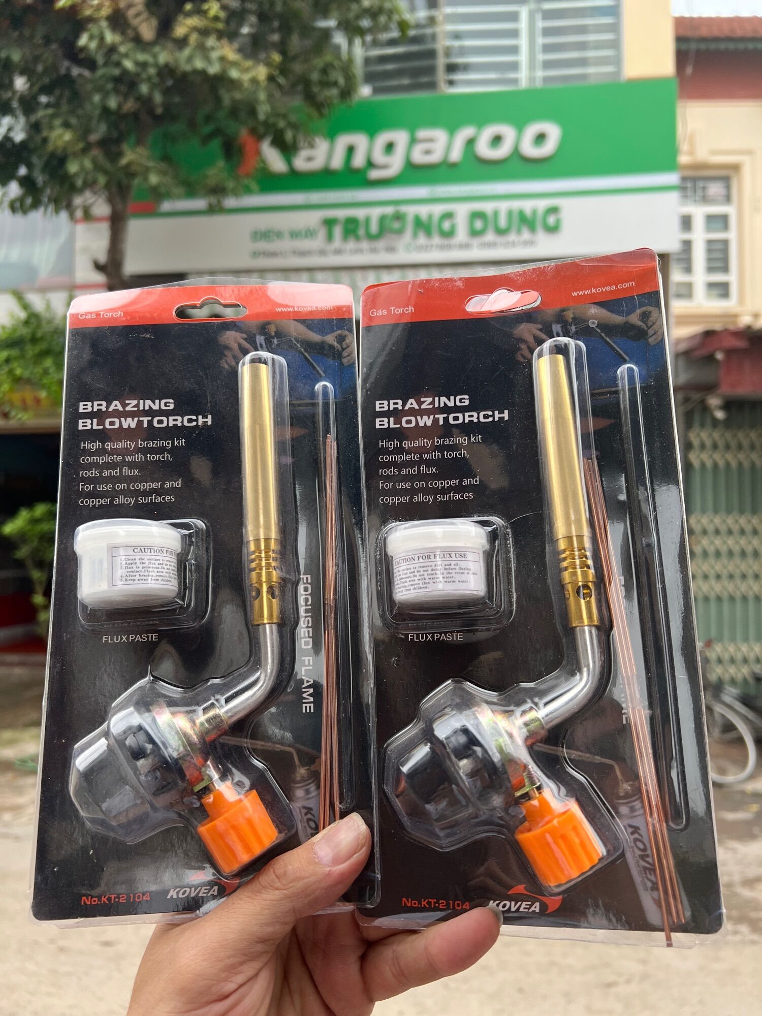 Khò ga mini chuyên dụng Kovea đầu đồng và khò HD